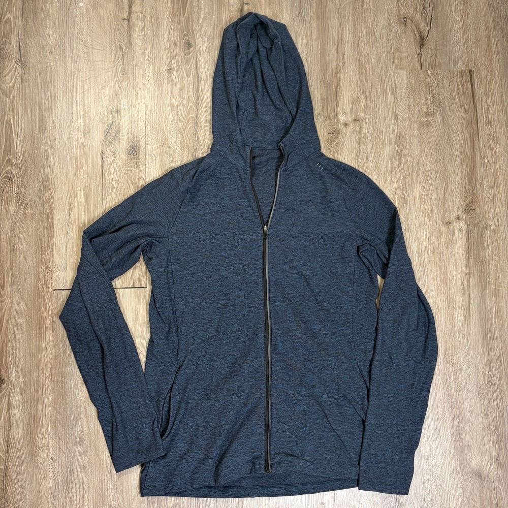 Lululemon Surge Warm Full Zip Mens Medium Blue Full Zip Running Hoodie
